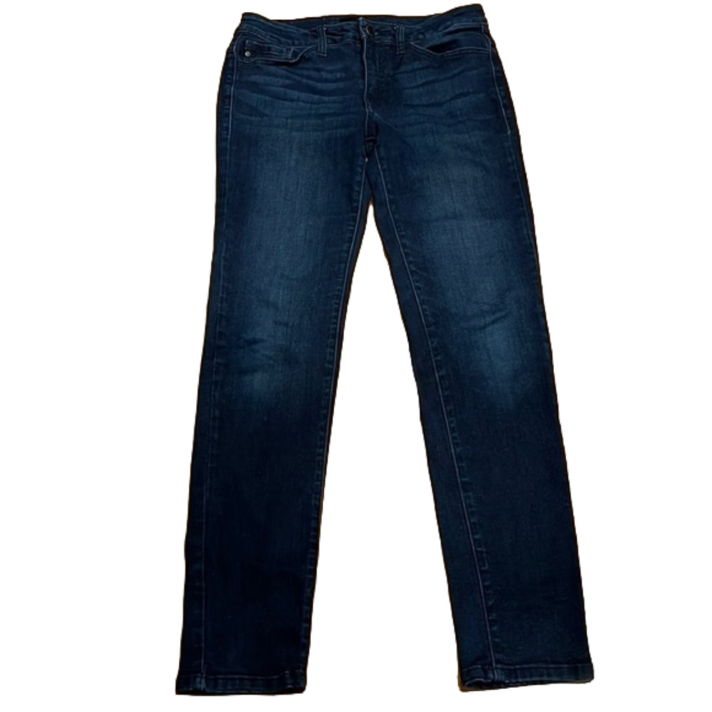 KANCAN dark blue skinny mid rise jeans size 28.